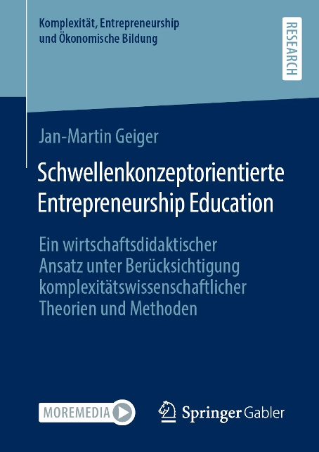 Buchcover Schwellenkonzeptorientierte Entrepreneurship Education (Geiger, 2022)
