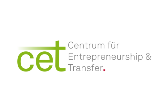 Logo with text "Centrum für Entre­preneur­ship & Transfer"